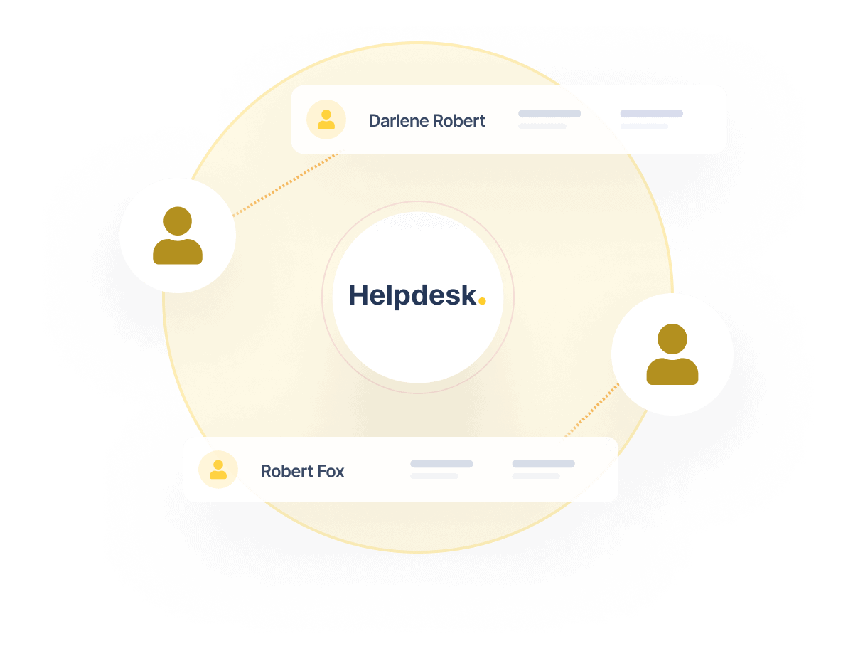 Helpdesk Circle Person Design