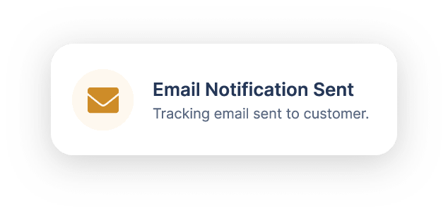 Email notification sent