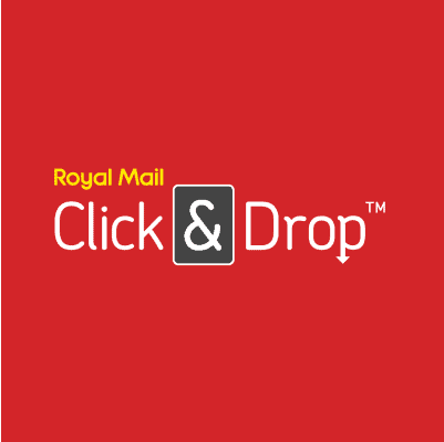 Royal Mail Click & Drop Logo, integrated with Despatch Cloud to provide a simple and efficient way to manage and print shipping labels for UK parcel deliveries