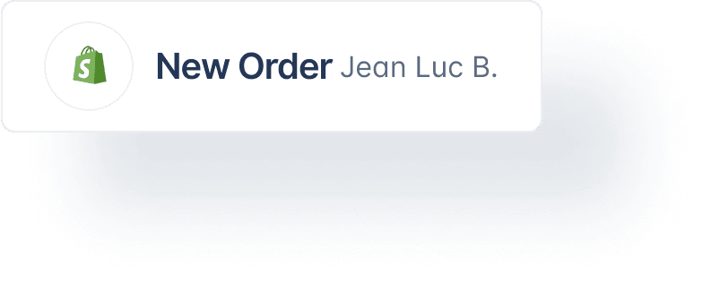 New Order - Shopify