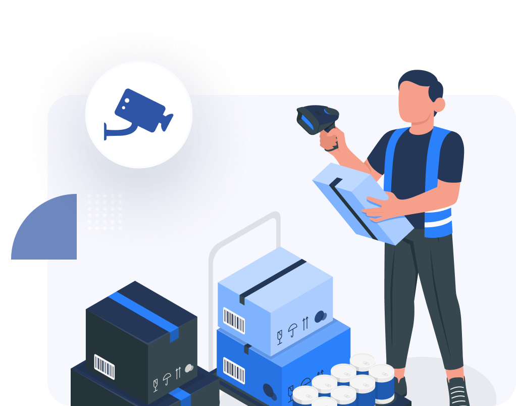 Despatch Cloud's Packeye surveillance system records all warehouse transactions, providing real-time footage to quickly address errors or complaints and ensure transparency.